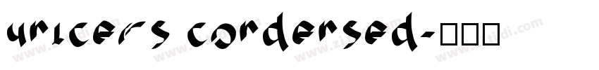 unicers condensed字体转换